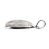 Zilveren hanger maansteen (regenboog) | markies 2,1 x 0,8 cm Zilveren hanger maansteen (regenboog) | markies 2,1 x 0,8 cm