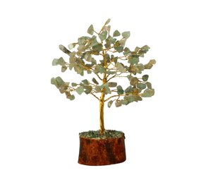 Aventurijn edelsteen boompje (goudkleurig) 18 cm