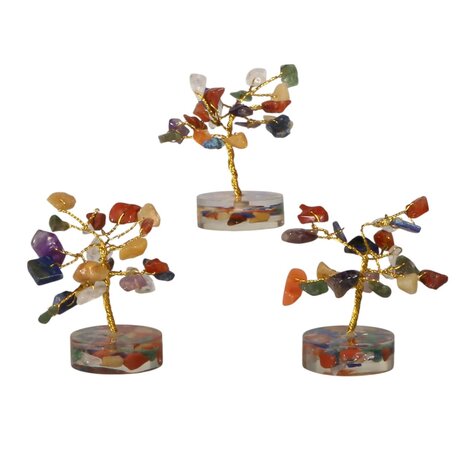 Chakra edelsteen boompje 8 cm Chakra edelsteen boompje 8 cm