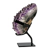 Amethist cluster op standaard 18 x 10 x 8 cm | 2218 gram Amethist cluster op standaard 18 x 10 x 8 cm | 2218 gram