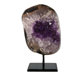 Amethist cluster op standaard 18 x 12,5 x 6 cm | 3086 gram