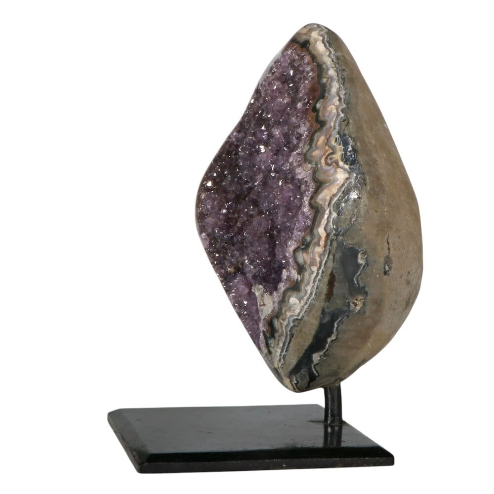 Amethist cluster op standaard 21 x 13,5 x 7 cm | 4309 gram