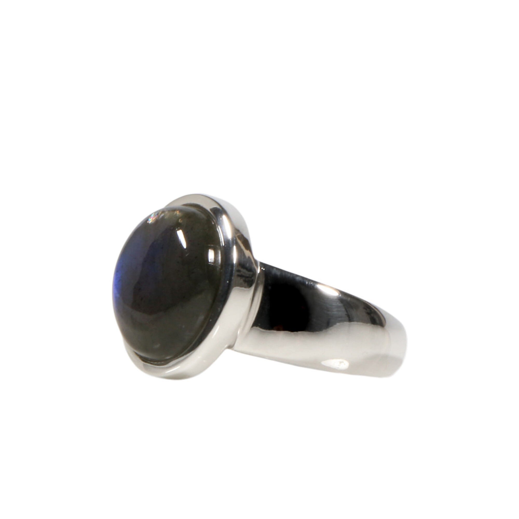 Zilveren ring labradoriet maat 17 1/2 | ovaal 1,3 x 1,2 cm - Spiritual ...