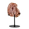 Amethist (roze) A-kwaliteit op standaard 10 x 9 x 5 cm | 543 gram Amethist (roze) A-kwaliteit op standaard 10 x 9 x 5 cm | 543 gram