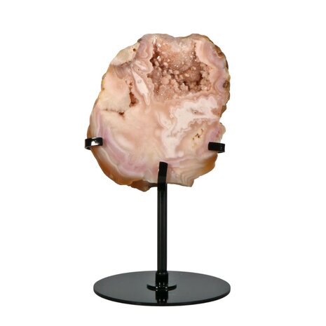 Amethist (roze) A-kwaliteit op standaard 11,5 x 9 x 3,5 cm | 656 gram Amethist (roze) A-kwaliteit op standaard 11,5 x 9 x 3,5 cm | 656 gram