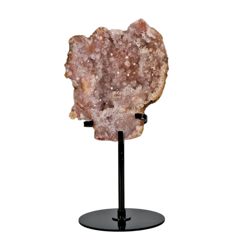 Amethist (roze) A-kwaliteit op standaard 14 x 12 x 4 cm | 730 gram Amethist (roze) A-kwaliteit op standaard 14 x 12 x 4 cm | 730 gram