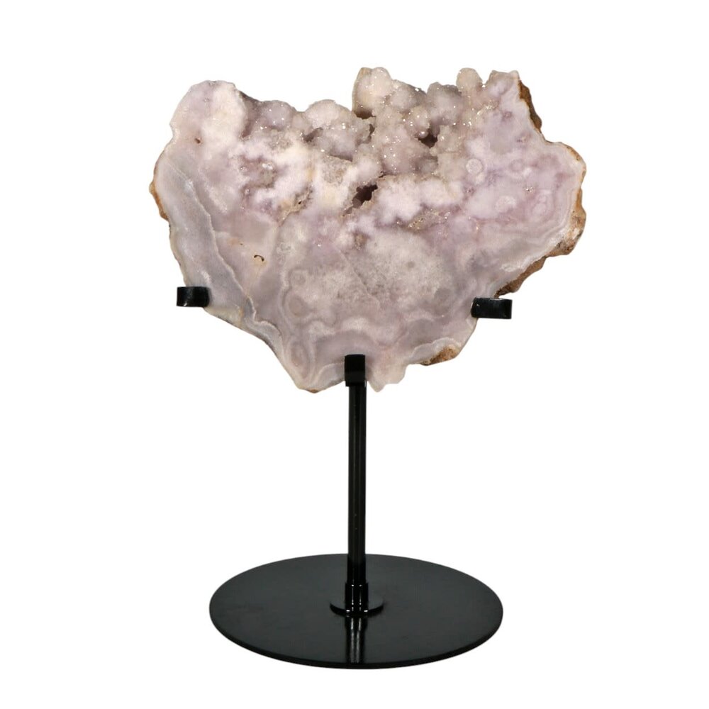 Amethist (roze) A-kwaliteit op standaard 17 x 13,5 x 3 cm | 1437 gram Amethist (roze) A-kwaliteit op standaard 17 x 13,5 x 3 cm | 1437 gram