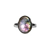 Zilveren ring labradoriet maat 18 1/2 | ovaal 1,5 x 1,2 cm Zilveren ring labradoriet maat 18 1/2 | ovaal 1,5 x 1,2 cm