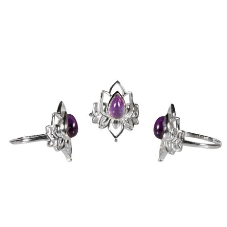 Zilveren ring amethist maat 17 1/2 | lotus Zilveren ring amethist maat 17 1/2 | lotus