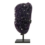 Amethist cluster op standaard 16 x 9 x 5 cm | 2029 gram Amethist cluster op standaard 16 x 9 x 5 cm | 2029 gram