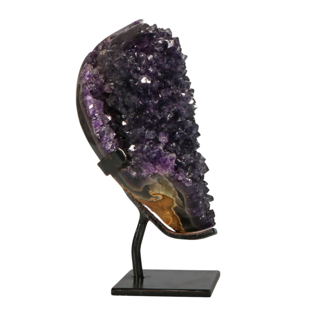 Amethist cluster op standaard 16 x 9 x 5 cm | 2029 gram Amethist cluster op standaard 16 x 9 x 5 cm | 2029 gram