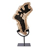 Versteend hout schijf gepolijst op standaard 32 x 21 x 2 cm | 2107 gram Versteend hout schijf gepolijst op standaard 32 x 21 x 2 cm | 2107 gram
