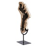 Versteend hout schijf gepolijst op standaard 32 x 21 x 2 cm | 2107 gram Versteend hout schijf gepolijst op standaard 32 x 21 x 2 cm | 2107 gram