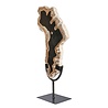 Versteend hout schijf gepolijst op standaard 33 x 21 x 2 cm | 2109 gram Versteend hout schijf gepolijst op standaard 33 x 21 x 2 cm | 2109 gram