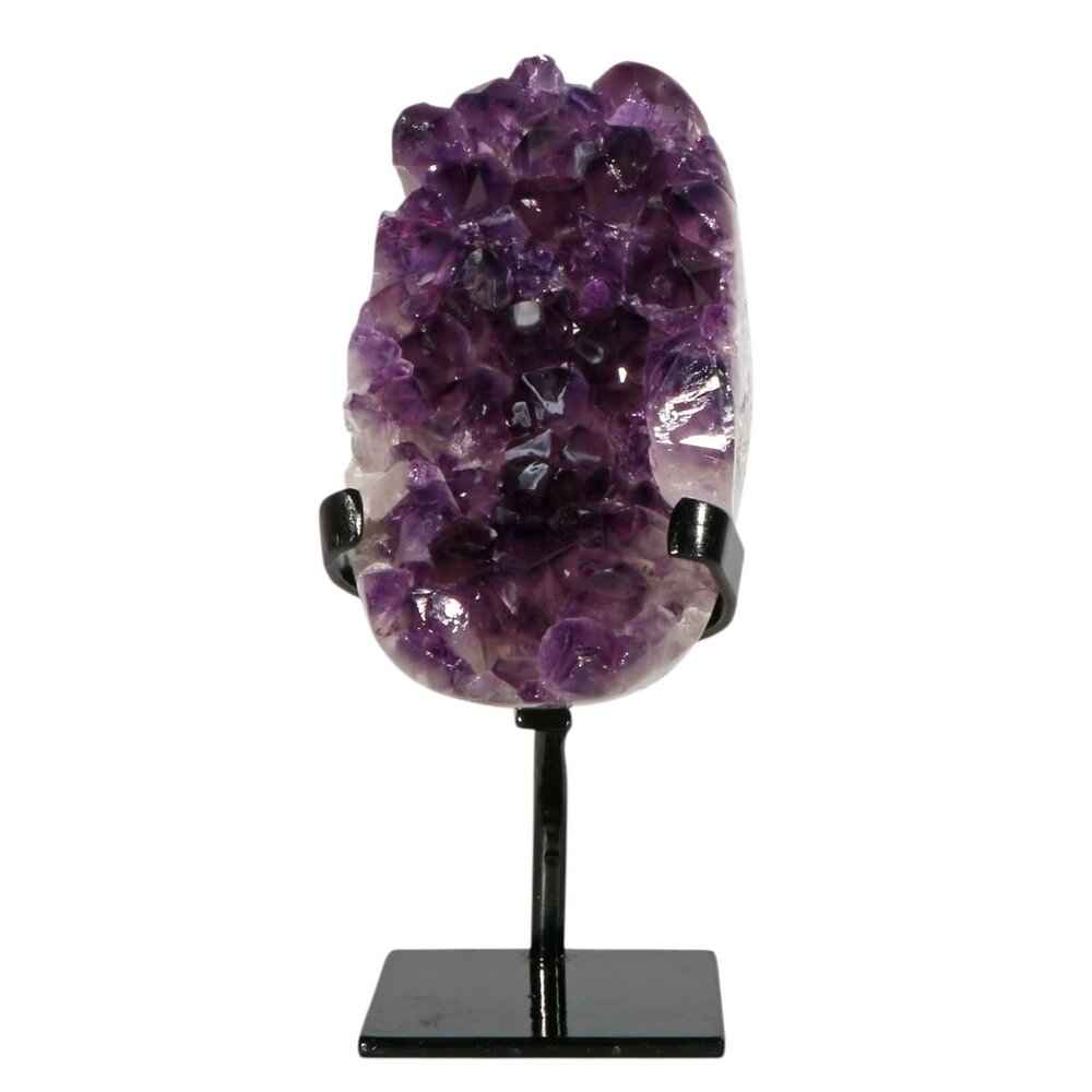 Amethist cluster op standaard 14,5 x 8 x 7,5 cm | 1760 gram Amethist cluster op standaard 14,5 x 8 x 7,5 cm | 1760 gram