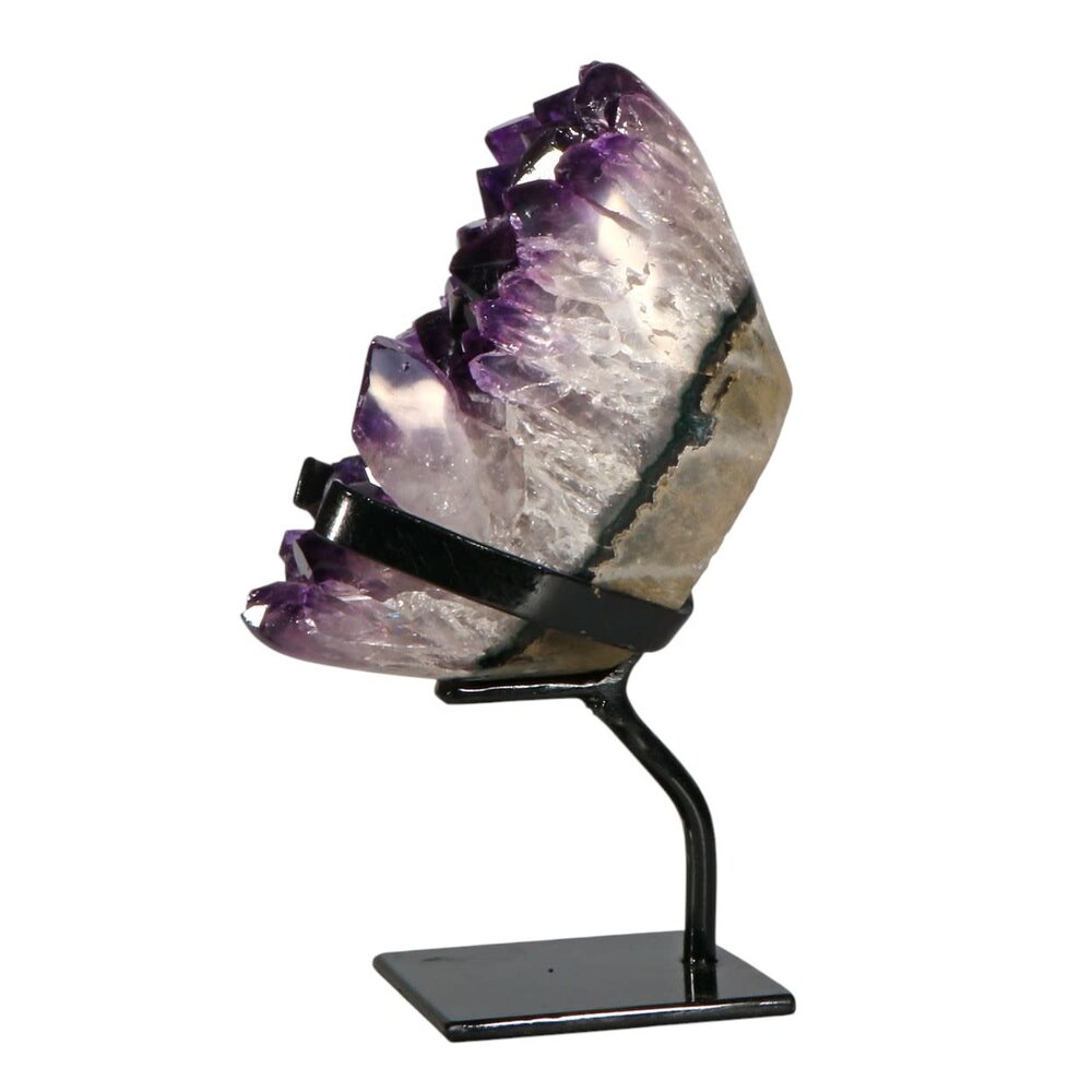 Amethist cluster op standaard 14,5 x 8 x 7,5 cm | 1760 gram Amethist cluster op standaard 14,5 x 8 x 7,5 cm | 1760 gram