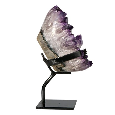 Amethist cluster op standaard 14,5 x 8 x 7,5 cm | 1760 gram Amethist cluster op standaard 14,5 x 8 x 7,5 cm | 1760 gram