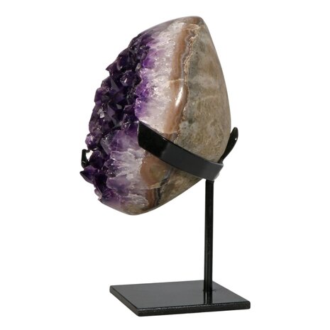 Amethist cluster op standaard 14 x 11 x 6,5 cm | 1807 gram Amethist cluster op standaard 14 x 11 x 6,5 cm | 1807 gram