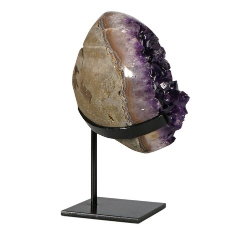 Amethist cluster op standaard 14 x 11 x 6,5 cm | 1807 gram Amethist cluster op standaard 14 x 11 x 6,5 cm | 1807 gram