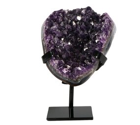 Amethist cluster op standaard 14 x 12 x 4 cm | 2070 gram Amethist cluster op standaard 14 x 12 x 4 cm | 2070 gram