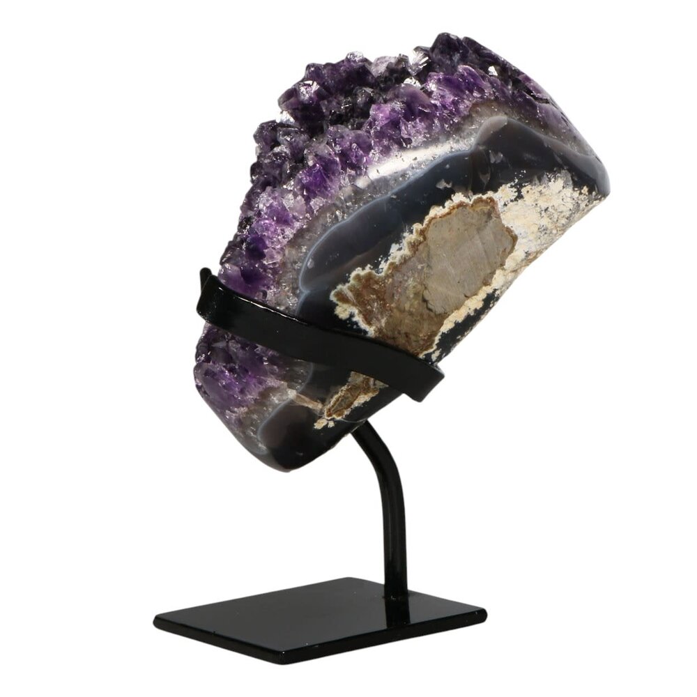 Amethist cluster op standaard 14 x 12 x 4 cm | 2070 gram