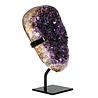 Amethist cluster op standaard 18,5 x 12,5 x 3 cm | 2243 gram Amethist cluster op standaard 18,5 x 12,5 x 3 cm | 2243 gram