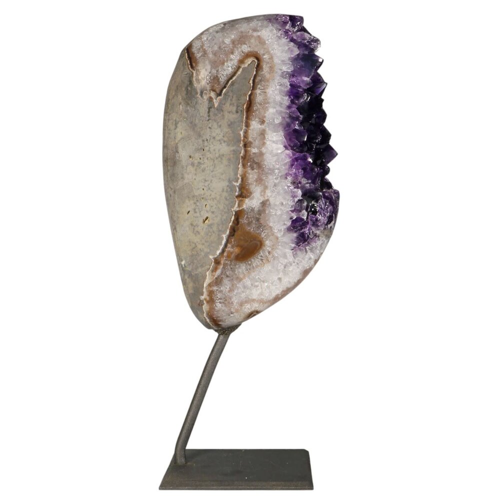 Amethist cluster op standaard 18,5 x 4 x 8,5 cm | 2872 gram Amethist cluster op standaard 18,5 x 4 x 8,5 cm | 2872 gram