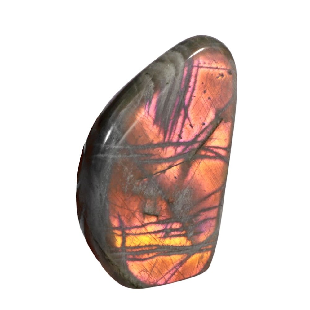 Labradoriet (oranje) sculptuur 11 x 6,5 x 4 cm | 447 gram