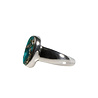 Zilveren ring turkoois met pyriet maat 16 1/2 | ovaal 1,3 x 0,7 cm Zilveren ring turkoois met pyriet maat 16 1/2 | ovaal 1,3 x 0,7 cm
