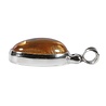 Zilveren hanger citrien | ovaal 1,5 x 1,2 cm Zilveren hanger citrien | ovaal 1,5 x 1,2 cm
