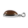 Zilveren hanger citrien | ovaal 1,5 x 1,1 cm Zilveren hanger citrien | ovaal 1,5 x 1,1 cm