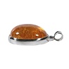 Zilveren hanger citrien | rond 2,6 cm Zilveren hanger citrien | rond 2,6 cm