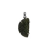 Zilveren hanger moldaviet | ruw gezet 2,4 x 1,6 cm Zilveren hanger moldaviet | ruw gezet 2,4 x 1,6 cm