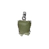 Zilveren hanger moldaviet | ruw gezet 1,9 x 1,6 cm Zilveren hanger moldaviet | ruw gezet 1,9 x 1,6 cm