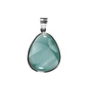 Zilveren hanger pectoliet | druppel 2,8 x 2,3 cm Zilveren hanger pectoliet | druppel 2,8 x 2,3 cm