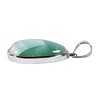 Zilveren hanger pectoliet | druppel 2,8 x 2,3 cm Zilveren hanger pectoliet | druppel 2,8 x 2,3 cm