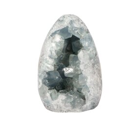 Celestien A-kwaliteit geode sculptuur 11 x 7,5 x 6 cm | 920 gram Celestien A-kwaliteit geode sculptuur 11 x 7,5 x 6 cm | 920 gram