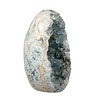 Celestien A-kwaliteit geode sculptuur 14,5 x 8,5 x 8,5 cm | 1589 gram Celestien A-kwaliteit geode sculptuur 14,5 x 8,5 x 8,5 cm | 1589 gram