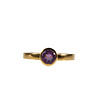 Gold filled ring amethist maat 18 1/2 | rond facet 6 mm Gold filled ring amethist maat 18 1/2 | rond facet 6 mm