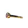 Gold filled ring amethist maat 18 1/2 | rond facet 6 mm Gold filled ring amethist maat 18 1/2 | rond facet 6 mm