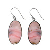Zilveren oorbellen opaal (Andes) roze | ovaal 2,8 x 1,5 cm Zilveren oorbellen opaal (Andes) roze | ovaal 2,8 x 1,5 cm