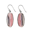 Zilveren oorbellen opaal (Andes) roze | ovaal 3 x 1,3 cm Zilveren oorbellen opaal (Andes) roze | ovaal 3 x 1,3 cm