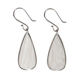 Zilveren oorbellen scoleciet | druppel 2,6 x 1,2 cm Zilveren oorbellen scoleciet | druppel 2,6 x 1,2 cm