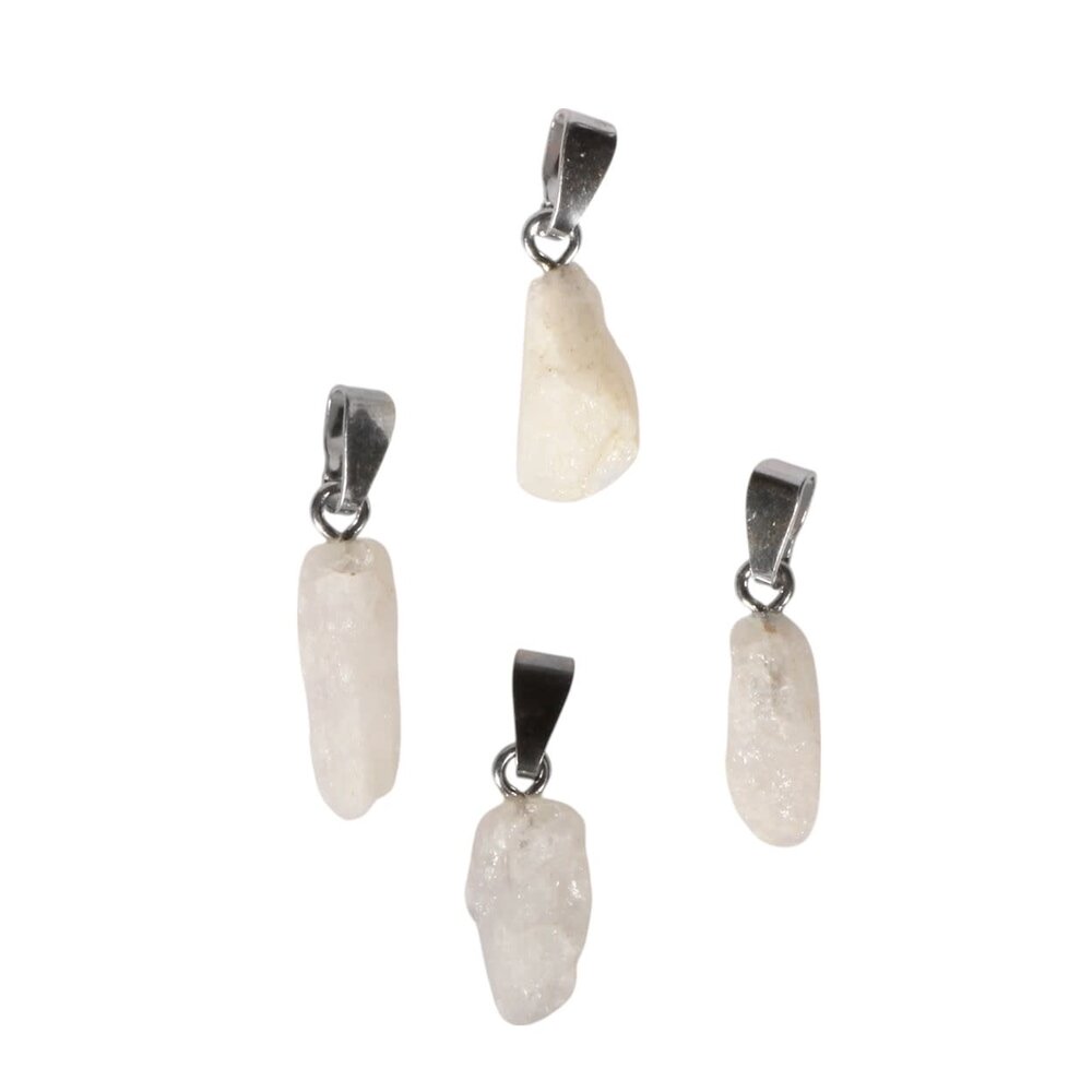 Fenakiet hanger ruw met zilveren oogje | 0,4 - 1 gram Fenakiet hanger ruw met zilveren oogje | 0,4 - 1 gram