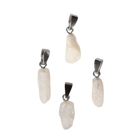 Fenakiet hanger ruw met zilveren oogje | 0,4 - 1 gram Fenakiet hanger ruw met zilveren oogje | 0,4 - 1 gram