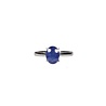 Zilveren ring saffier (blauw) maat 17 1/2 | ovaal facet gezet 0,9 x 0,7 cm Zilveren ring saffier (blauw) maat 17 1/2 | ovaal facet gezet 0,9 x 0,7 cm