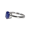 Zilveren ring saffier (blauw) maat 17 1/2 | ovaal facet gezet 0,9 x 0,7 cm Zilveren ring saffier (blauw) maat 17 1/2 | ovaal facet gezet 0,9 x 0,7 cm