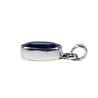 Zilveren hanger saffier (blauw) | ovaal facet 1,1 x 0,8 cm Zilveren hanger saffier (blauw) | ovaal facet 1,1 x 0,8 cm