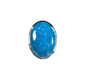 Zilveren ring apatiet maat 18 | ovaal 2,4 x 1,7 cm Zilveren ring apatiet maat 18 | ovaal 2,4 x 1,7 cm