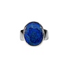 Zilveren ring azuriet maat 17 1/2 | 1,6 x 1,3 cm Zilveren ring azuriet maat 17 1/2 | 1,6 x 1,3 cm
